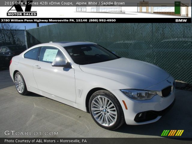 2016 BMW 4 Series 428i xDrive Coupe in Alpine White