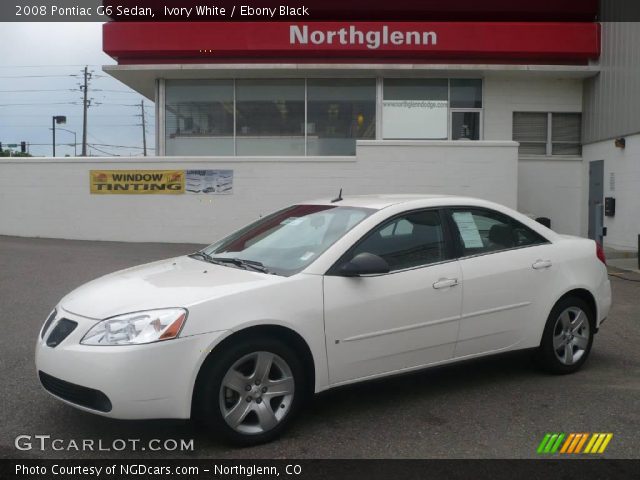 2008 Pontiac G6 Sedan in Ivory White