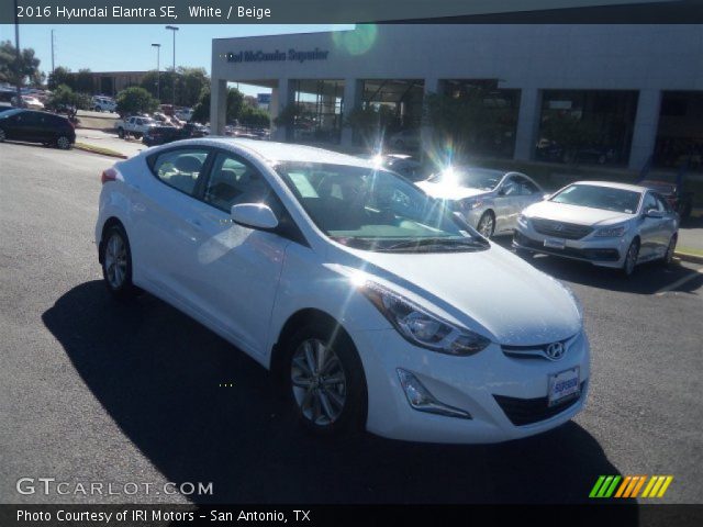 2016 Hyundai Elantra SE in White