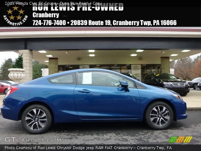 2013 Honda Civic EX Coupe in Dyno Blue Pearl