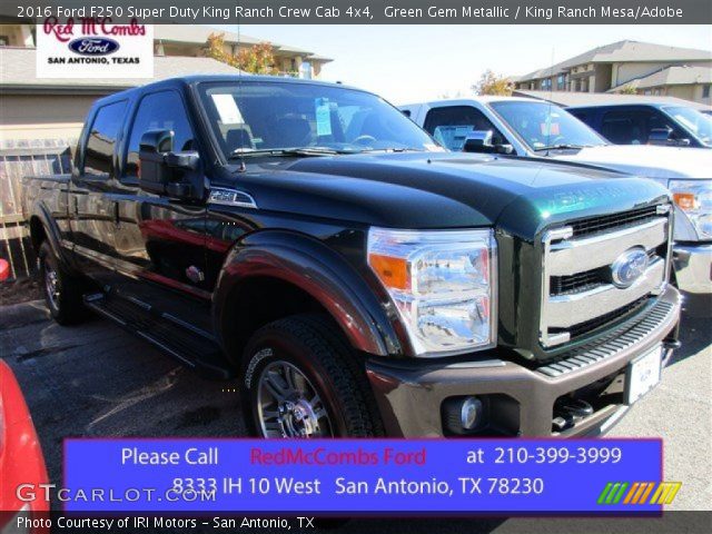 2016 Ford F250 Super Duty King Ranch Crew Cab 4x4 in Green Gem Metallic