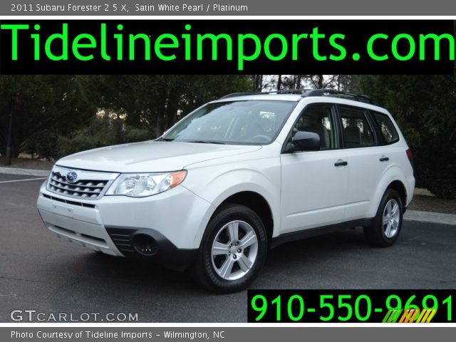 2011 Subaru Forester 2.5 X in Satin White Pearl