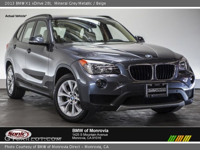 2013 BMW X1 xDrive 28i in Mineral Grey Metallic