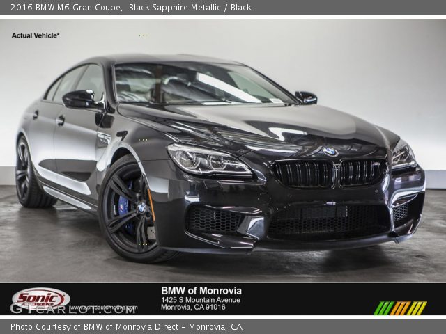 2016 BMW M6 Gran Coupe in Black Sapphire Metallic