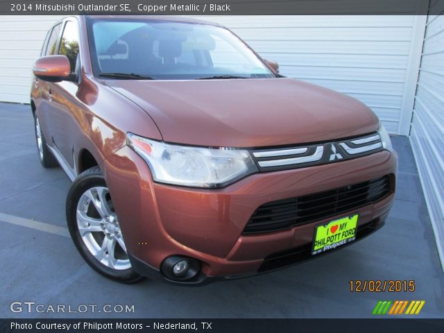 2014 Mitsubishi Outlander SE in Copper Metallic