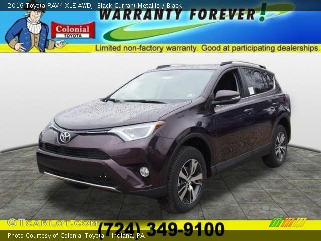 2016 Toyota RAV4 XLE AWD in Black Currant Metallic