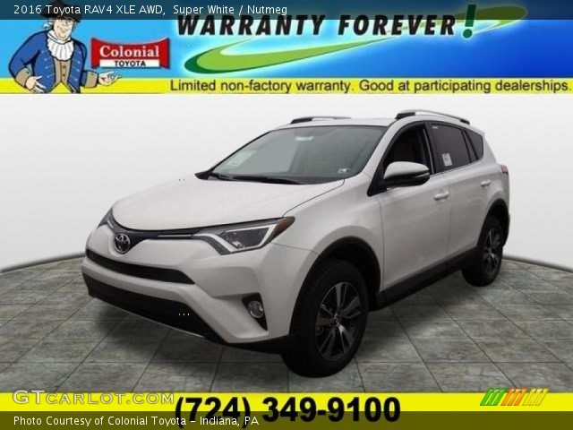 2016 Toyota RAV4 XLE AWD in Super White