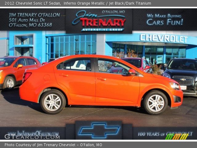 2012 Chevrolet Sonic LT Sedan in Inferno Orange Metallic