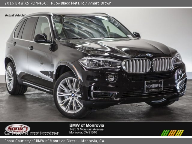 2016 BMW X5 xDrive50i in Ruby Black Metallic