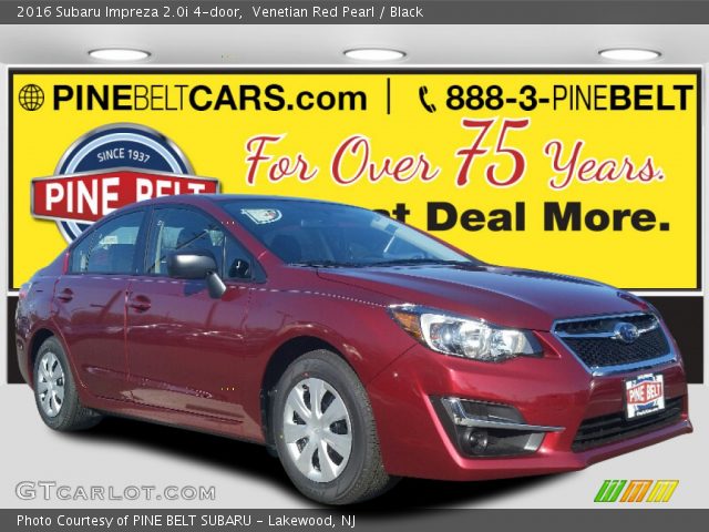 2016 Subaru Impreza 2.0i 4-door in Venetian Red Pearl