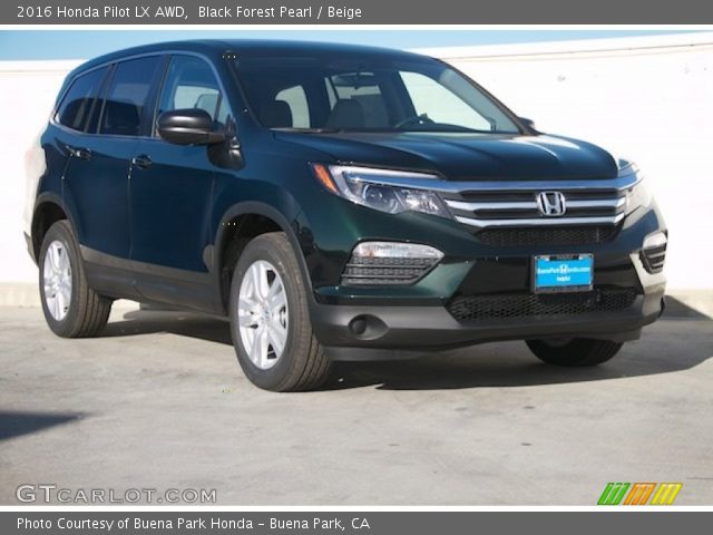 2016 Honda Pilot LX AWD in Black Forest Pearl