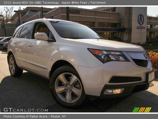 2013 Acura MDX SH-AWD Technology in Aspen White Pearl