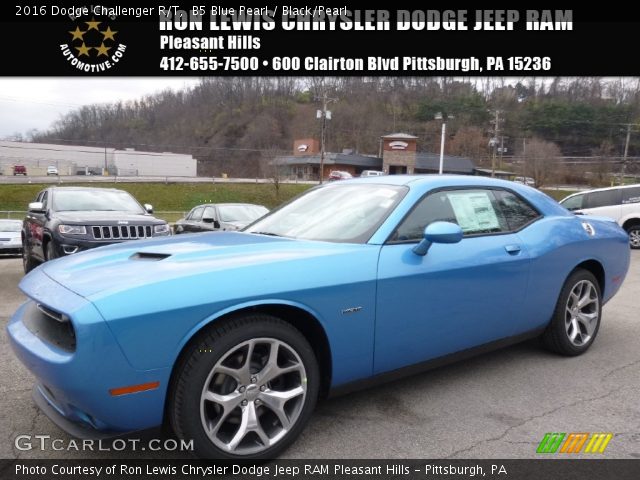 2016 Dodge Challenger R/T in B5 Blue Pearl