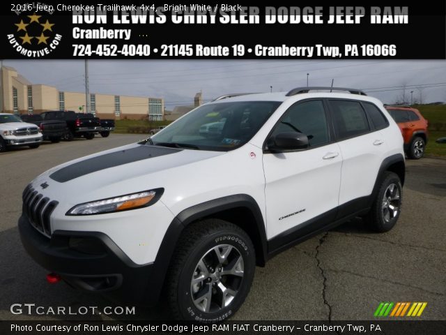 2016 Jeep Cherokee Trailhawk 4x4 in Bright White
