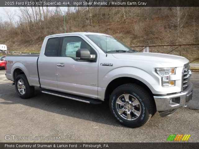 2015 Ford F150 XLT SuperCab 4x4 in Ingot Silver Metallic