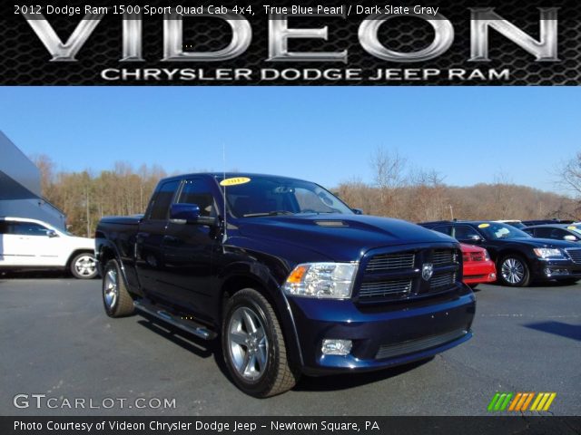 2012 Dodge Ram 1500 Sport Quad Cab 4x4 in True Blue Pearl