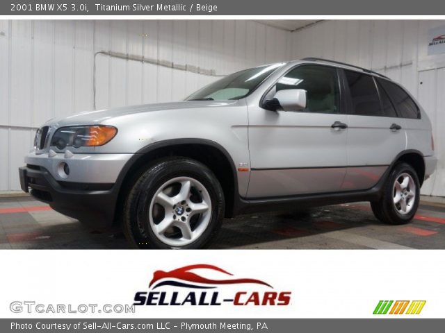 2001 BMW X5 3.0i in Titanium Silver Metallic