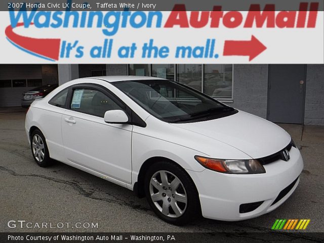 2007 Honda Civic LX Coupe in Taffeta White