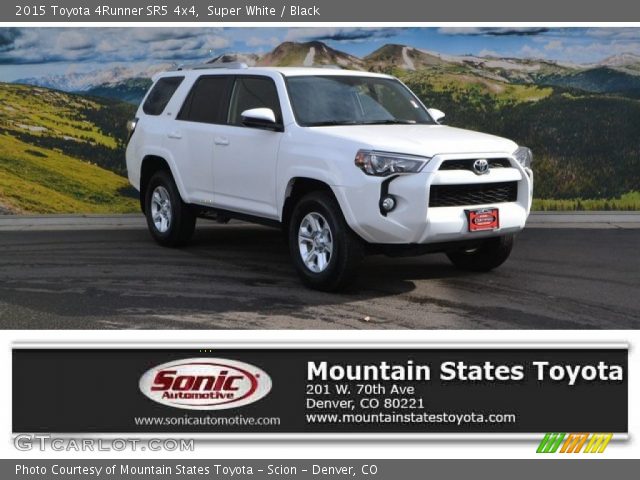 2015 Toyota 4Runner SR5 4x4 in Super White