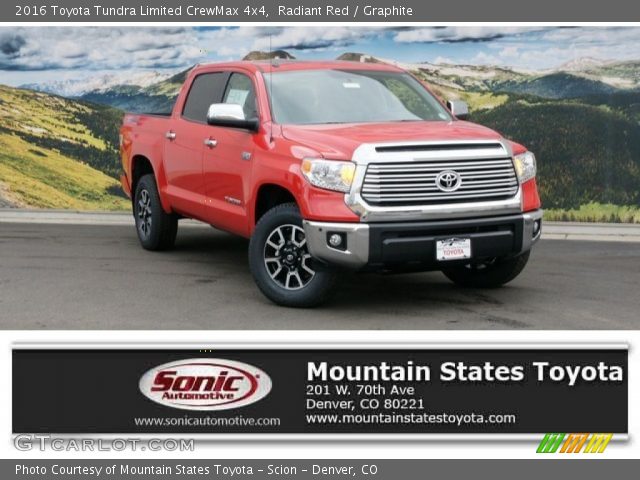 2016 Toyota Tundra Limited CrewMax 4x4 in Radiant Red