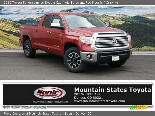 2016 Toyota Tundra Limited Double Cab 4x4 in Barcelona Red Metallic