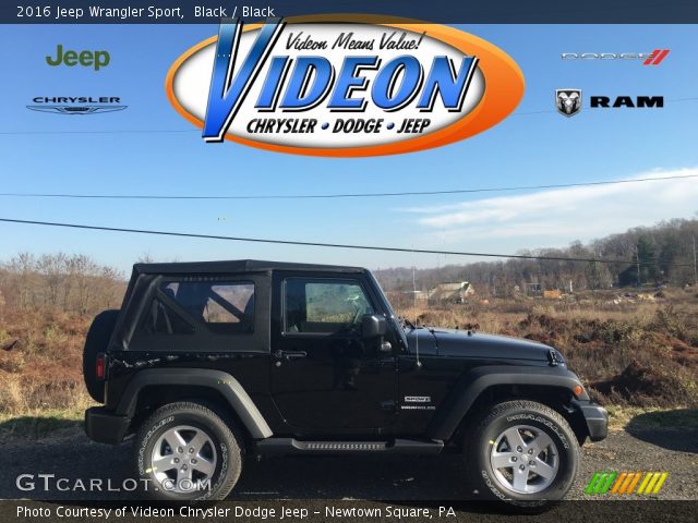 2016 Jeep Wrangler Sport in Black