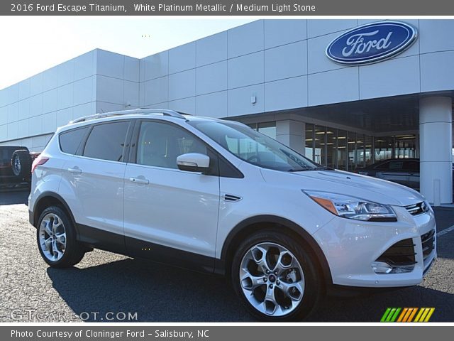 2016 Ford Escape Titanium in White Platinum Metallic
