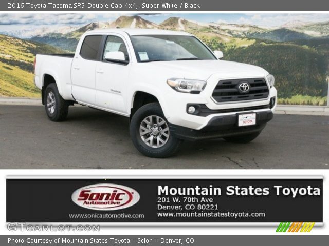 2016 Toyota Tacoma SR5 Double Cab 4x4 in Super White