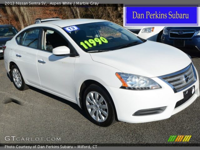 2013 Nissan Sentra SV in Aspen White