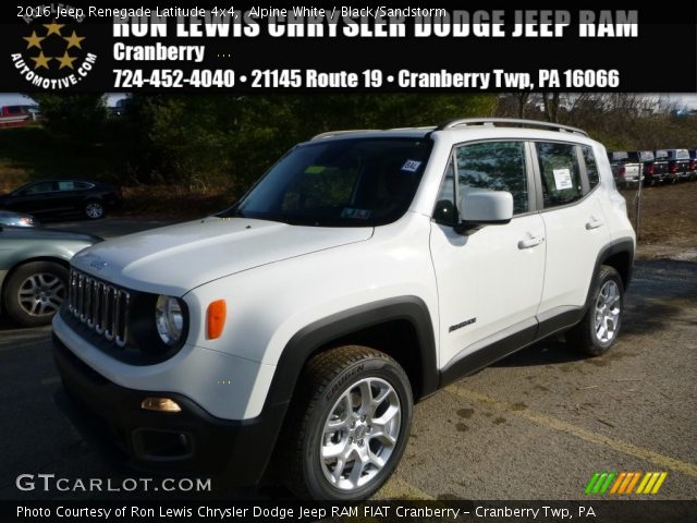 2016 Jeep Renegade Latitude 4x4 in Alpine White