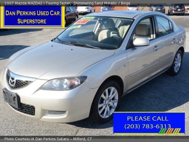 2007 Mazda MAZDA3 i Touring Sedan in Shimmering Sand Metallic