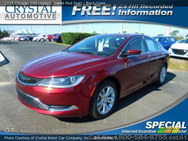 2015 Chrysler 200 Limited in Velvet Red Pearl