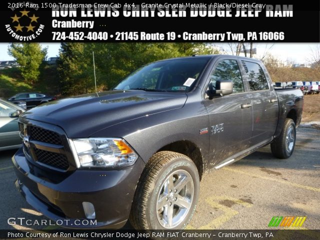 2016 Ram 1500 Tradesman Crew Cab 4x4 in Granite Crystal Metallic