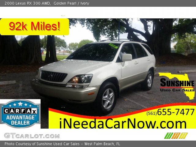 2000 Lexus RX 300 AWD in Golden Pearl