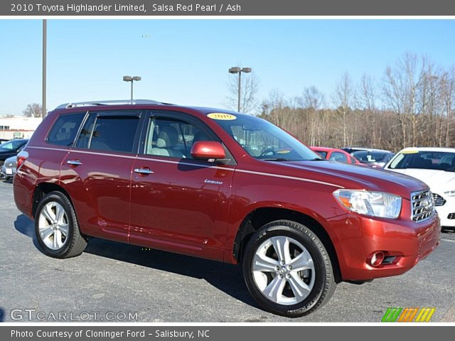 2010 Toyota Highlander Limited in Salsa Red Pearl