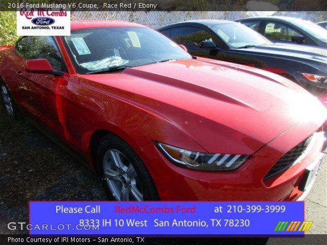 2016 Ford Mustang V6 Coupe in Race Red