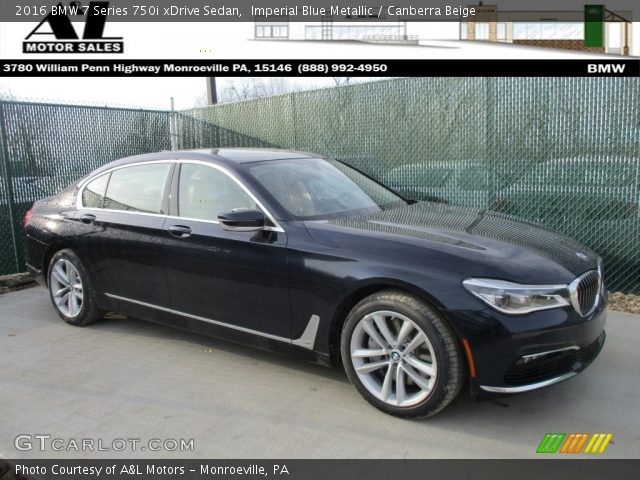 2016 BMW 7 Series 750i xDrive Sedan in Imperial Blue Metallic