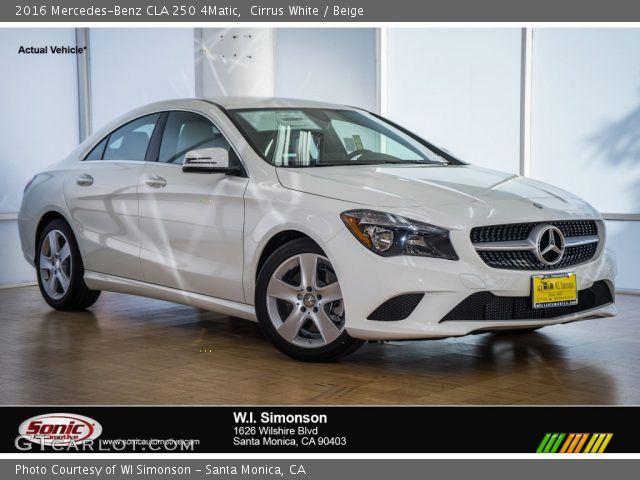 2016 Mercedes-Benz CLA 250 4Matic in Cirrus White