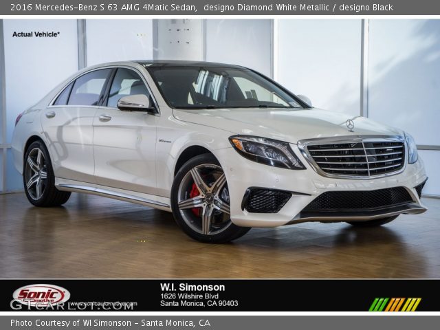 2016 Mercedes-Benz S 63 AMG 4Matic Sedan in designo Diamond White Metallic