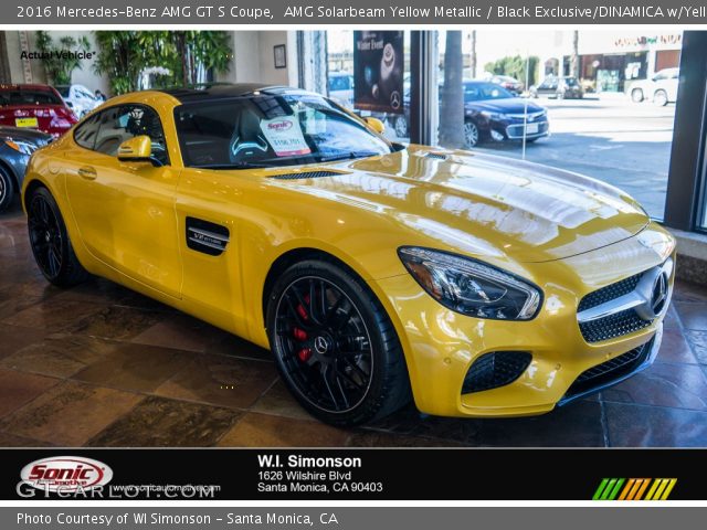 2016 Mercedes-Benz AMG GT S Coupe in AMG Solarbeam Yellow Metallic