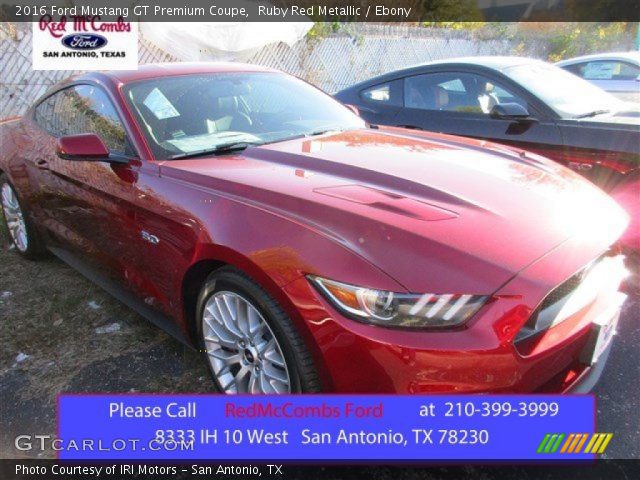 2016 Ford Mustang GT Premium Coupe in Ruby Red Metallic