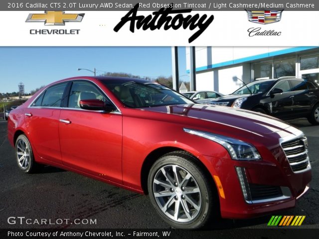 2016 Cadillac CTS 2.0T Luxury AWD Sedan in Red Obsession Tintcoat