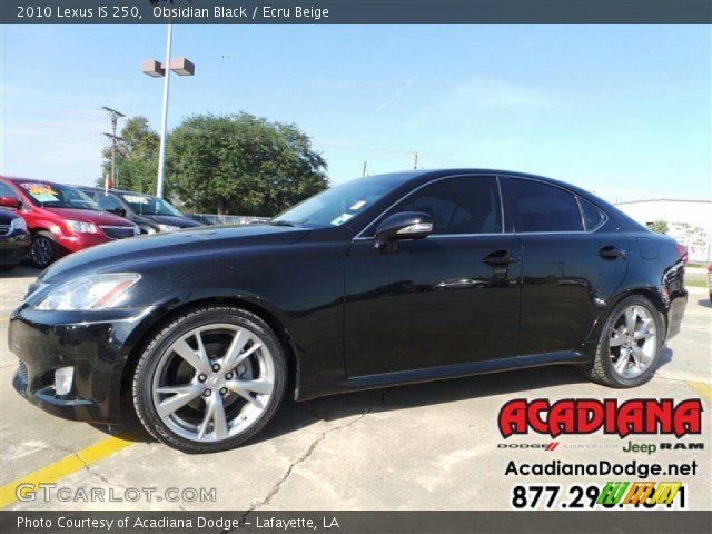 2010 Lexus IS 250 in Obsidian Black