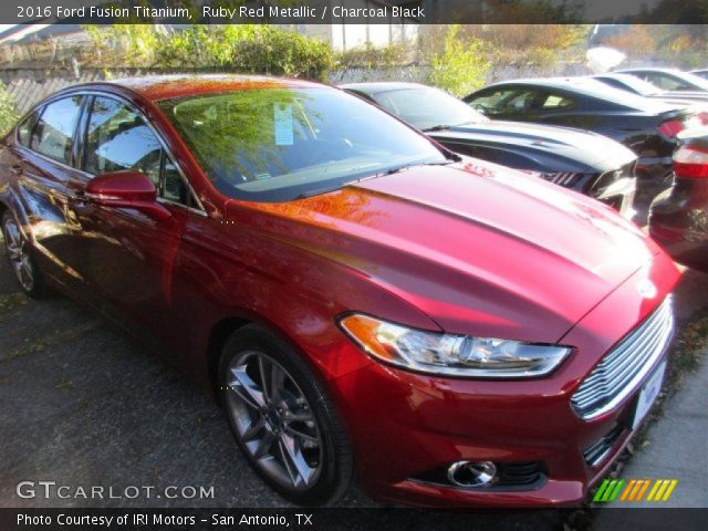 2016 Ford Fusion Titanium in Ruby Red Metallic