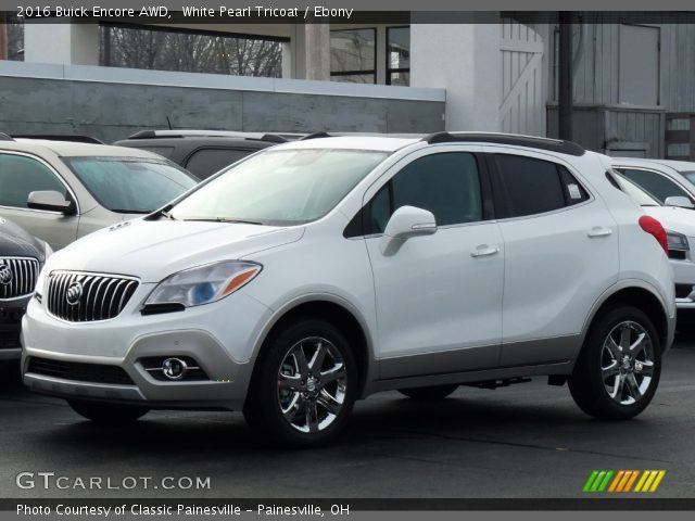 2016 Buick Encore AWD in White Pearl Tricoat