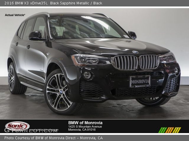 2016 BMW X3 xDrive35i in Black Sapphire Metallic