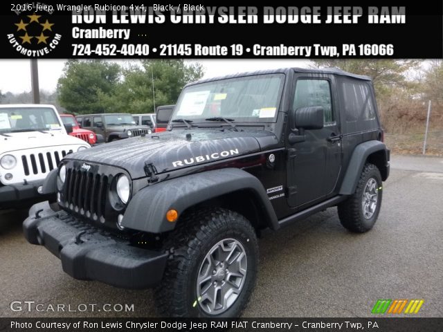 2016 Jeep Wrangler Rubicon 4x4 in Black