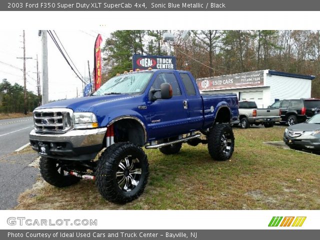 2003 Ford F350 Super Duty XLT SuperCab 4x4 in Sonic Blue Metallic