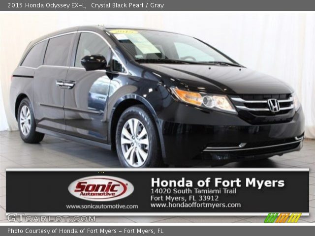 2015 Honda Odyssey EX-L in Crystal Black Pearl