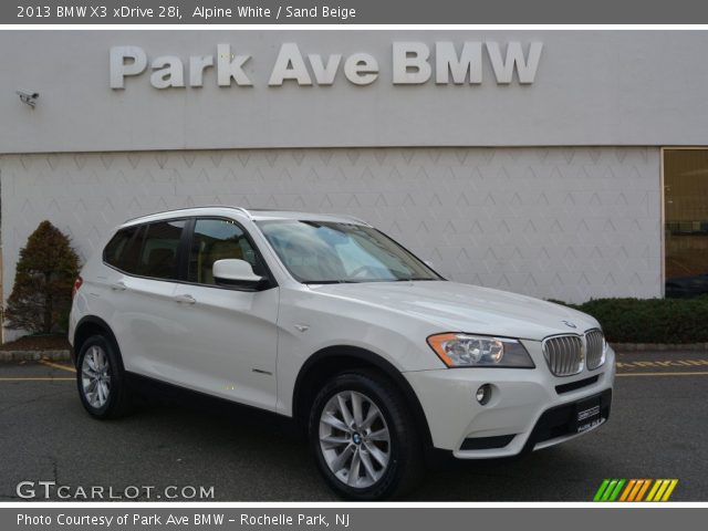2013 BMW X3 xDrive 28i in Alpine White